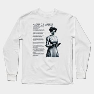 Madam C.J. Walker - Black History Legend Long Sleeve T-Shirt